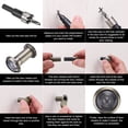 thumbnail image 4 of Uxcell Door Viewer Peephole Copper Privacy Door Viewer with Privacy Cover Fits Door with Drill Bit for Security Chrome 5/8",1-3/4", 4 of 7