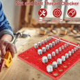XIOP 34 Nut and Bolt Thread Checker, Bolt and Nut Identifier Gauge Tool