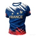thumbnail image 3 of Soccer Cup 2026 Jersey for Men, Crew Neck Short Sleeve France Rooster & Stars Graphic Tee - Soft Cotton Blend Fan Top for Match Day & Stadium Dark Blue S, 3 of 6