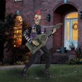 thumbnail image 1 of Halloween Skeleton Punk Rocker 1.83 m (6 ft.), 1 of 4