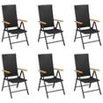 thumbnail image 2 of vidaXL Patio Dining Set Black and Brown Furniture 3/5/7/9 Piece Multi Sizes, 2 of 5