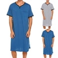 thumbnail image 5 of Lefu Chemise de Nuit à Manches Courtes pour Homme, Vêtement de Nuit, Chemises de Nuit, Peignoirs, Peignoir, Pyjamas, Chemises, 5 of 5