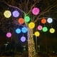 thumbnail image 5 of Guirnalda de bolas de ratán LED navideñas sin enchufe de 220 V, luces navideñas para exteriores, luces de hadas para fiestas, bodas, decoración del hogar y el patio, 5 of 5