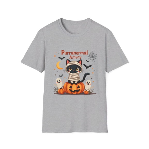 Purrrinormal Activity Cat Halloween Mummy T-Shirt