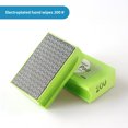 thumbnail image 1 of Brand-Assured Handheld Diamond Polishing Block for Tile, Rock Slab, Glass & Stone Edging – Lightweight 66g Metal Alloy Tool with Electroplated 200# Grit, Machine-Free Manual Use, Customizable for, 1 of 6