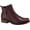 BORDEAUX, variant on Spring Step Oziel Waterproof Leather Ankle Boots for Women | Women Shoes with Decorative Zipper, Adjustable Lace Up Closure and Chunky Flat Heel