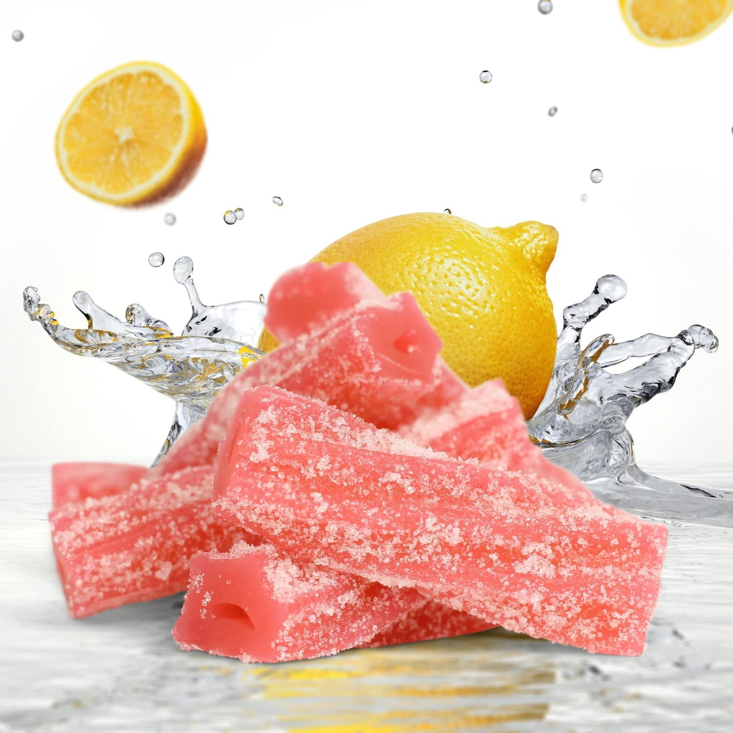 Sweet & Sour Pink Lemonade Licorice Bits by Its Delish, 10 lbs Bulk Bag - Original Style Chewy Lemonade Candy Twists  Great Gifts Party Sweets  Made in USA, Vegan, Kosher