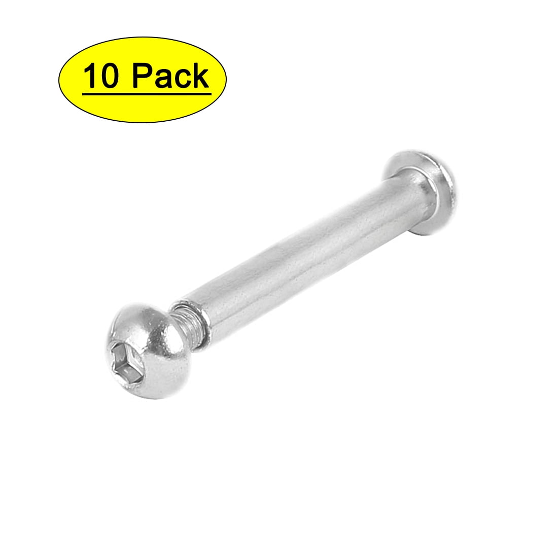 8mmx29mm Hex Socket Cap Head Screw Bolt w Sleeve Connector Nut 10pcs