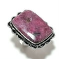 thumbnail image 2 of Natural Rhodonite Gemstone Handmade 925 Sterling Silver Gift Ring Size 6, 2 of 2