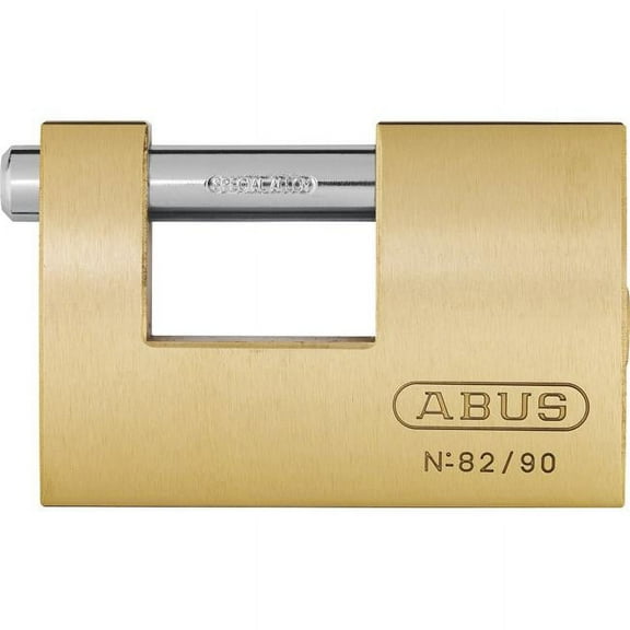 ABUS 82 by 90 B KD All Weather Solid Brass Monoblock Keyed Different Padlock