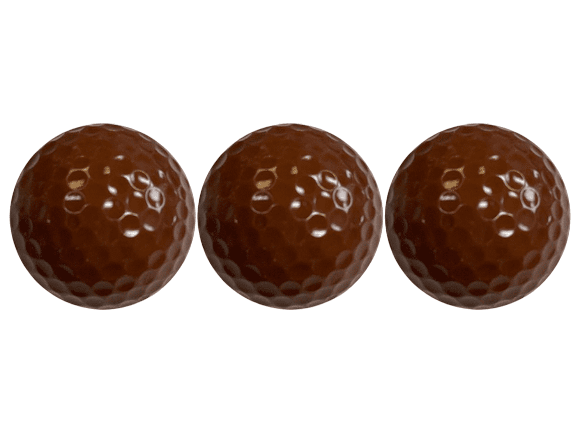 Brown Golf Balls – 12 Pack – Unique Color Golf Balls by GBM Golf