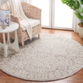 thumbnail image 2 of SAFAVIEH Metro Joshua Medallion Area Rug, Grey/Ivory, 6' x 6' Round, 2 of 8