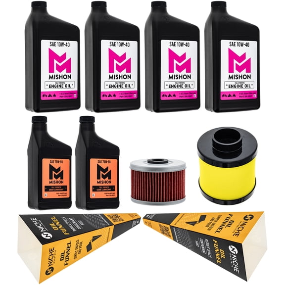 MISHON Full Service Oil Change Kit for Honda Pioneer 500 Rancher 420 2017-2022 MK1014689