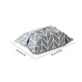 thumbnail image 3 of Fiudx Washable Cloth Tissue Box Cover | Cotton & Linen Fabric | Black or Gray Pattern | Fits Standard Tissues | Home Office Car Storage | 9.05X6.29 Inches, 3 of 6