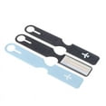 thumbnail image 2 of Simple Travel Luggage Bag Tags Holder Plastic Suitcase Name Address ID Label, 2 of 8