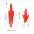 thumbnail image 2 of UPOUART 200 Pieces Red Plastic Snowman Noses for Christmas Crafts and Handmade Holiday Decorations, 2 of 5