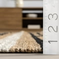 thumbnail image 6 of Rugs USA Raleigh Striped Jute Area Rug, 7' 6" x 9' 6", Raleigh Natural, 6 of 7