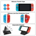 thumbnail image 6 of TSV 16-in-1 Accessories Kit Fit for Nintendo Switch– Carrying Case, Protective Cover, Screen Protector, Silicone Joy-Con Grips & Adjustable Stand, 6 of 7