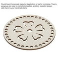 thumbnail image 3 of Crochet Basket Base 5.5 Inch Round Wooden Crochet Bag Bottom for DIY Craft Baskets Crochet Weaving Knitting, 3 of 4