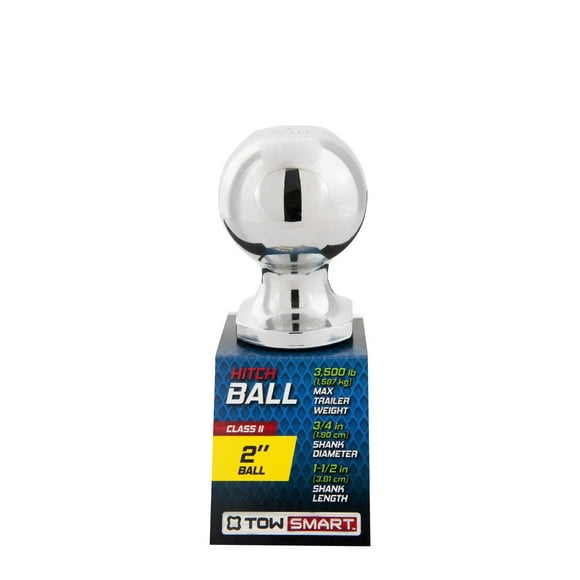 Classe II - boule d'attelage de 5,08 cm (2 po) x 2,54 cm (3/4 po) de diamètre de tige x 3,81 cm (1 1/2 po) de longueur de tige 1,5 tonnes (3500 lb) boule d'attelage