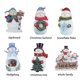 thumbnail image 4 of Cateissary Accesorios de decoración de fiesta de Navidad, artesanía de resina, adorno de escritorio, figuritas de mesa, sala de estar,  Copo de nieve (con luz), 4 of 6