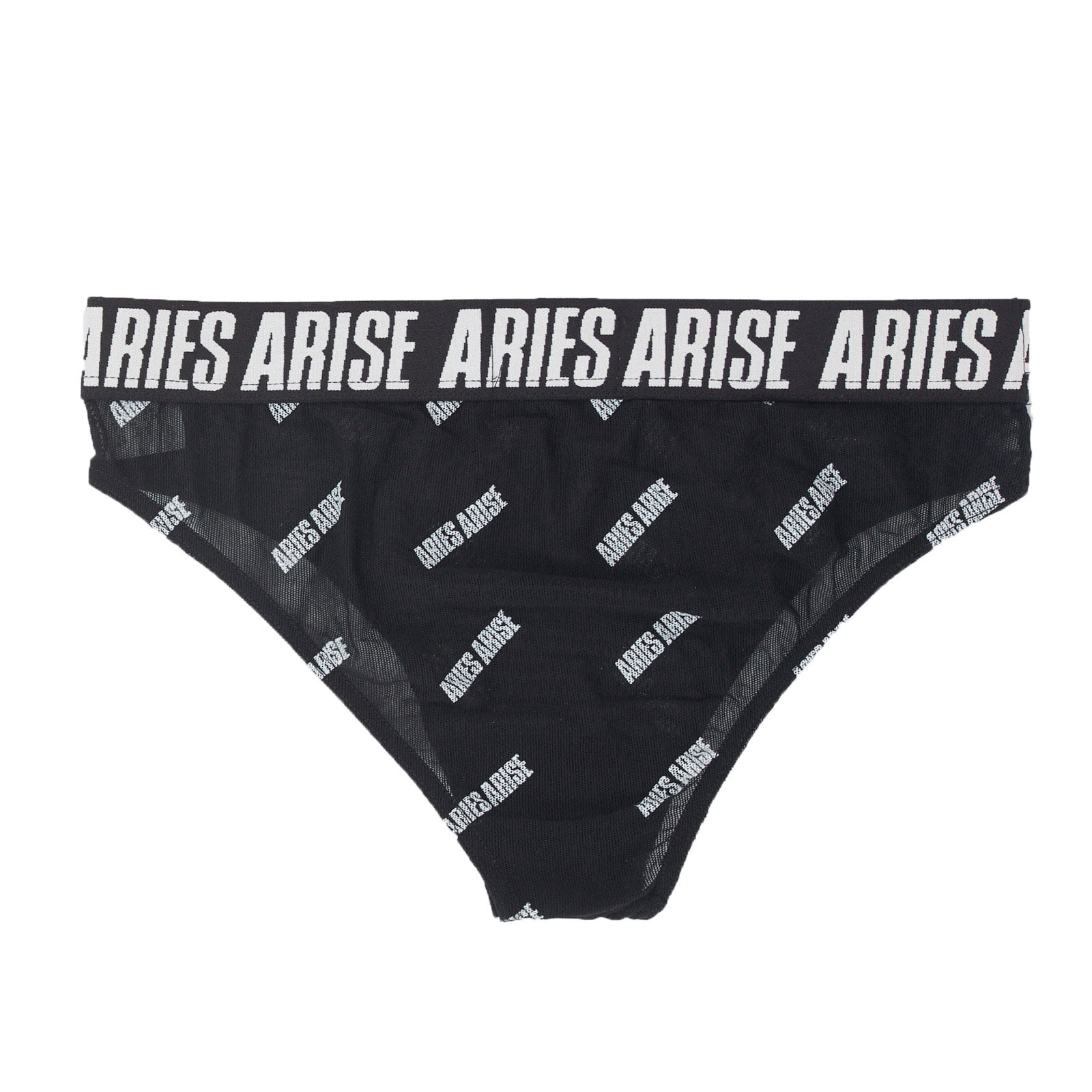 Aries Black Ribbed High Waist Briefs ARIES
