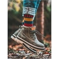 thumbnail image 6 of Zhengup Men's 5 Pairs Vintage Striped Ankle Socks Soft Casual Socks, 6 of 6