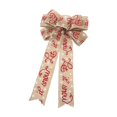 thumbnail image 2 of Needhep Holiday Bows Christmas Decorations, Xmas Ornaments, Christmas Wreaths Bows, Christmas Tree Topper Bow For Christmas for Xmas Tree Ribbon Ornaments (Khaki), 2 of 6