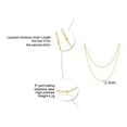 thumbnail image 3 of Double Layer Gold Necklaces for Women Fashion Jewelry Set Stainless Steel Bead Chain Necklace Adjustable Choker Birthday Gifts, 3 of 9