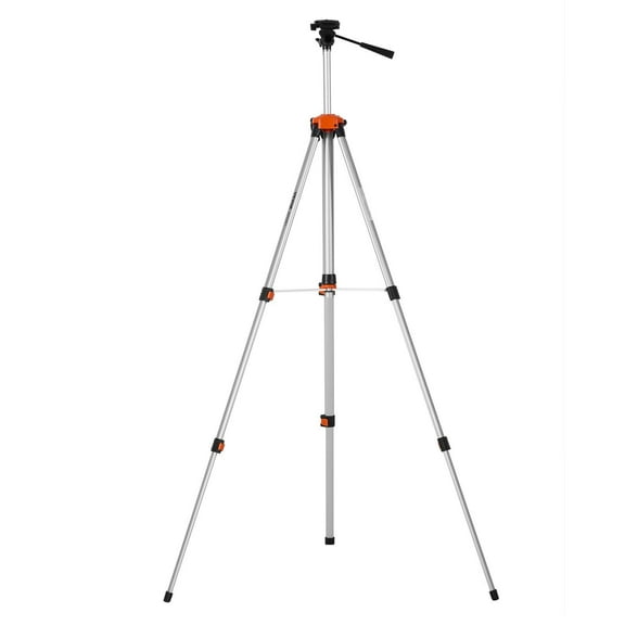 67-inch Laser Level Tripod, Heavy-Duty Aluminum with ¼"-20 Thread, Height Adjustable from 27" to 67" for Construction, Photograpy, Video