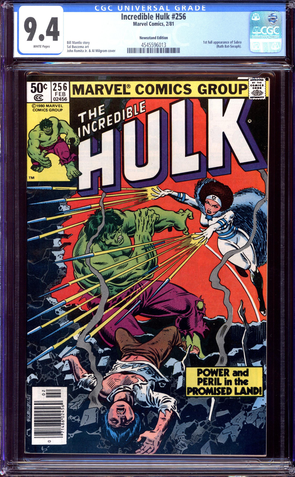 Cover of The Incredible Hulk #256