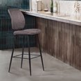 thumbnail image 2 of Armen Living Buckley 26" Counter Stool in Gray and Matte Black, 2 of 7