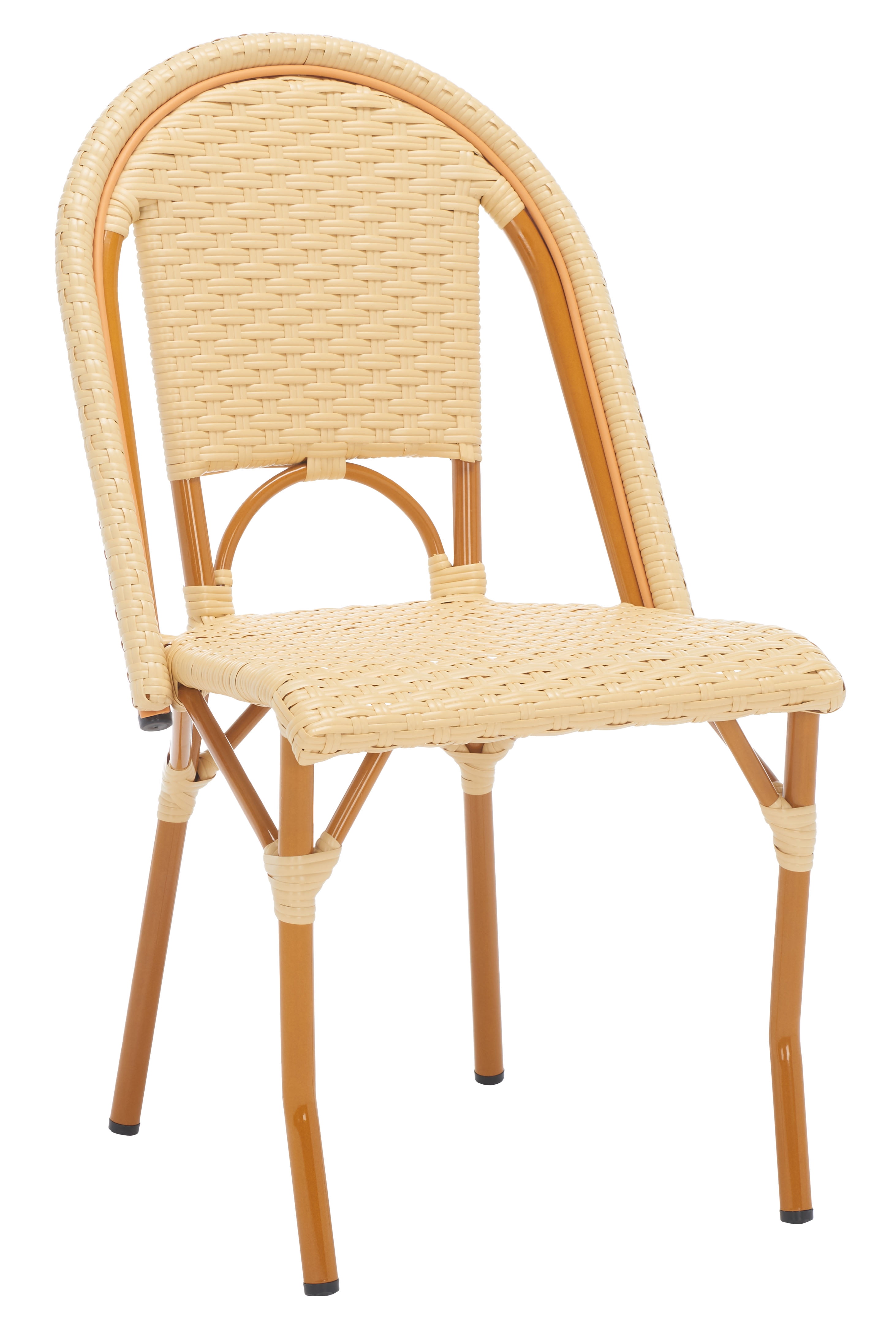 SAFAVIEH California Outdoor Patio Side Chair, Natural, Set of 2