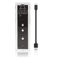 thumbnail image 2 of M.2 NGFF SATA Dual Protocol SSD Case Clear USB Type C 10Gbps PCI-E M2 SSD Transparent External Enclosure Hard Disk Box, 2 of 6