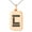 Rose, variant on Stainless Steel Letter L Initial Empire Monogram Engraved Small Rectangle Dog Tag Charm Pendant Necklace