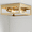 Brass, variant on Better Homes & Gardens 12" Modern Square Flushmount Ceiling Light, Matte Black Finish, E26 Socketed