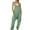 Green, variant on ZAZYULZ Summer Jumpsuits Womens Casual Summer Jumpsuit Sleeveless Loose Solid Color Comfortable Strap Loose Jumpsuit Pocket Jumpsuit(Brown,Xxxl)