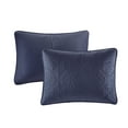 thumbnail image 5 of 510 Design King/Cal King Size 3-Piece Quilt Set, Reversible Damask Bedspread with Shams, Navy, All Season, 5 of 8
