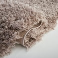 thumbnail image 5 of SAFAVIEH Polar Abbot Solid Shag Area Rug, Mushroom, 8' x 8' Square, 5 of 10
