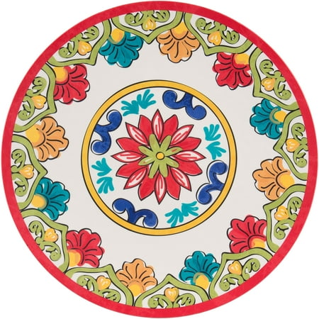 Better Homes & Gardens Melamine 14" Red Damask Serving Platter