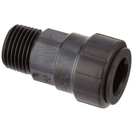 JG PSEI012024E Push-to-Connect Male Connector (10 Pack) Black 1/2 Cts x 1/2 Npt