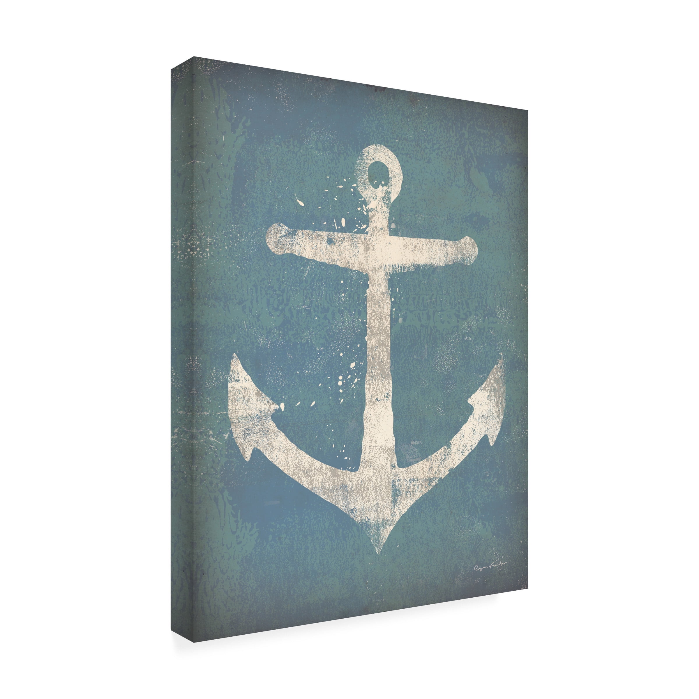 Ryan Fowler 'Anchor V2' Outdoor Canvas 19x19