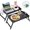 Black, variant on Innovative Life Foldable Breakfast Table, 2-Piece Set, Suitable for Plates and Laptop Trays