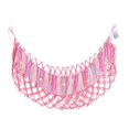 thumbnail image 2 of sunsanly Toy Net Bag with String Light Tassels Design Large Capacity Wall-Mounted Plush Toy Hammock Storage Net Playroom Plush Toy Holder, 2 of 8