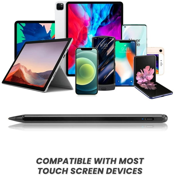 Stylet pour ordinateur portable à écran tactile Chromebook Flip 2 en 1,  stylet capacitif numérique pour ASUS Chromebook Flip 2 en 1 avec pointe  ultra fine, contrôle tactile et rechargeable, noir 