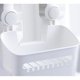 thumbnail image 3 of Estante de Ducha Blanco con Ventosa sin Perforar, Estante de Almacenamiento de Ducha Colgante Reutilizable extraíble, Cesta de Estante montada en la Pared de plástico de 8 kg para baño, 3 of 5