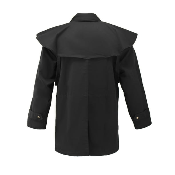Resistance Oilskin Cotton Western Short Duster Jacket – Waterproof