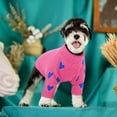 thumbnail image 3 of Kuoser Dog Sweater, Turtleneck Pet Sweatshirt, Thick Doggy Winter Clothes for Fall Xmas, Pink, XL, 3 of 9