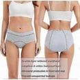 thumbnail image 4 of 5-Pack Waterproof Menstrual Underwear for Women - Cotton Leak-Proof Briefs Panties, 4 of 4
