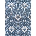 thumbnail image 1 of Couristan 30640362050080T 5 x 8 ft. Crawford Contempogarden Hand Crafted Rectangle Area Rug - Herring Blue, 1 of 1